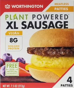 Worthington - Plant-Powered - XL Sausage Patties