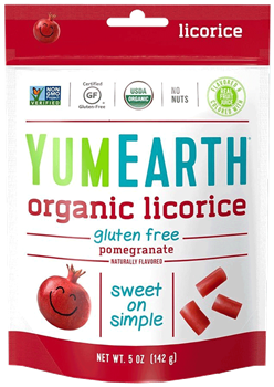 YumEarth - Organic Licorice - Pomegranate, 5 oz. Bag