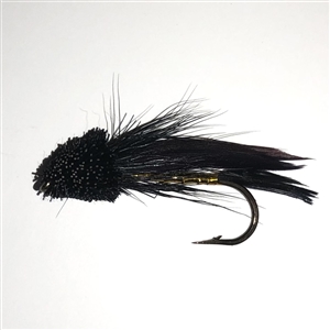 Black Muddler Minnow, Muddler Fly, Gapen Muddler, Black Fly