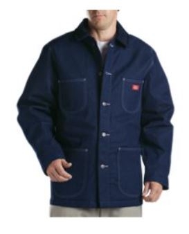 Dickies 3499 Indigo Blue Blanket Lined Denim Chore Coat