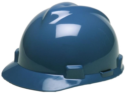 MSA 475359 Blue V-Gard Non-Slotted Cap With Fas-Trac III Suspension