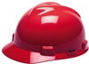 MSA 475363 Red V-Gard Non-Slotted Cap With Fas-Trac III Suspension