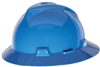 MSA 475368 Blue V-Gard Slotted Hard Hat With Fas-Trac III Suspension