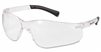 Crews BK110AF BearKat Safety Glasses - Clear Anti-Fog Lens Silver Temples