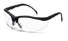 Crews KD110 Klondike Safety Glasses - Clear Lens Black Frame