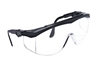 Crews TK110 Tomahawk Safety Glasses - Clear Lens Black Frame