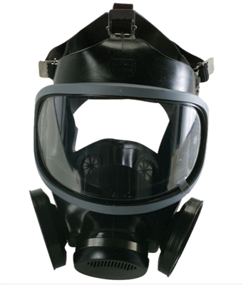 MSA 471310 Ultra-Twin Black Hycar Full-Facepiece Respirator - Large