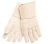 MCR 9132G Hot Mill Knuckle Strap Burlap-Lined Cotton Glove - Heavy Weight