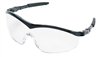 Crews ST110AF Storm Safety Glasses - Clear Anti-Fog Lens Black Frame