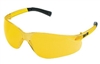 Crews BK114 BearKat Safety Glasses - Amber Lens Silver Temples