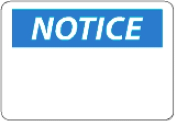 National Marker N1R 7" x 10" Rigid Plastic OSHA Notice Sign