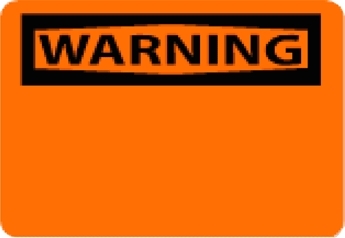 National Marker W1PB 10" x 14" Pressure Sensitive Vinyl OSHA Warning Sign