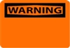 National Marker W1R 7" x 10" Rigid Plastic OSHA Warning Sign