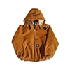 RASCO BJFQ2206 Flame Resistant Brown Duck Hooded Jacket With Quilted Lining