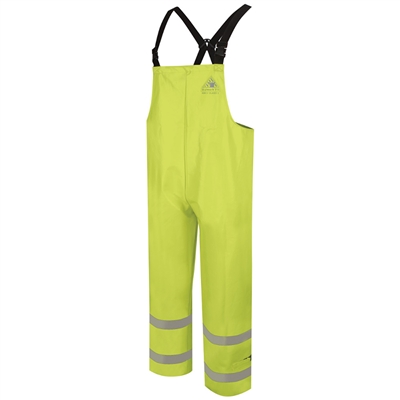 Bulwark Hi-Visibility Flame-Resistant Rain Bib Overalls