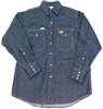 RASCO D1150 Blue Denim Long Sleeve Welder Shirt