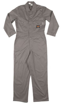 RASCO GFF752 7.5 Oz Gray Cotton Fire Retardant Coverall