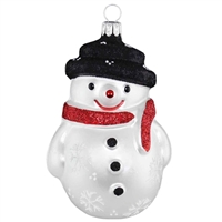 Authentic German Blown Glass Snowman / Reg. $19.95)