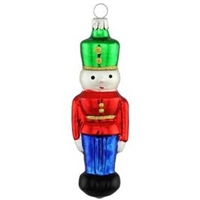 Nutcracker Green / Red / Blue Guard Ornament