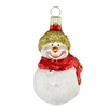 Snowman With Red Scarf & Hat