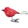 German Red & Gold Clip-On Bird