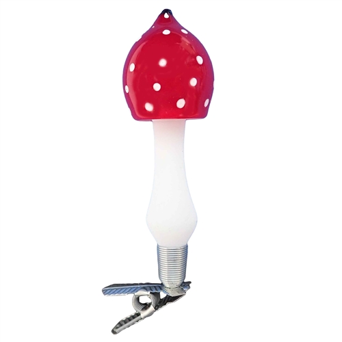 German Clip-On Mushroom Ornament