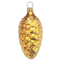 Gold Gloss Pine Cone  Large