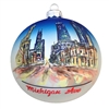 Chicago Michigan Avenue Hand-Painted Ball