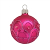 6cm Scala Pink Fuchsia Blown Glass Ball