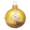 6cm Ball Merry Christmas! Gold