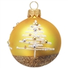 8cm Ball Merry Christmas! Gold