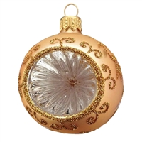 8cm Inka Gold Reflector Ball Delight Style