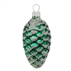 Green & Silver Pine Cone Ornament
