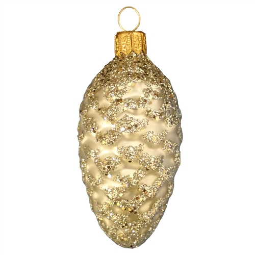 Champagne & Gold Glitter Pine Cone