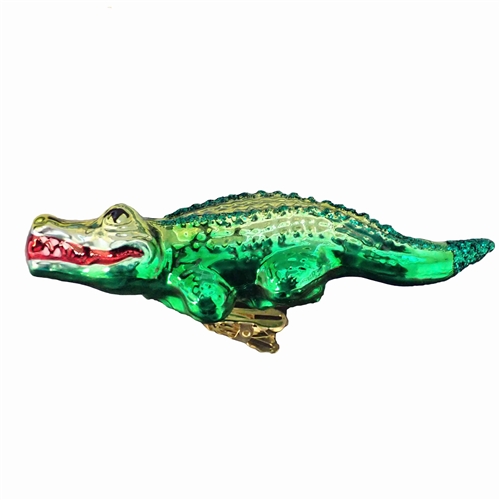 Inge Glas Clip-On Alligator Ornament