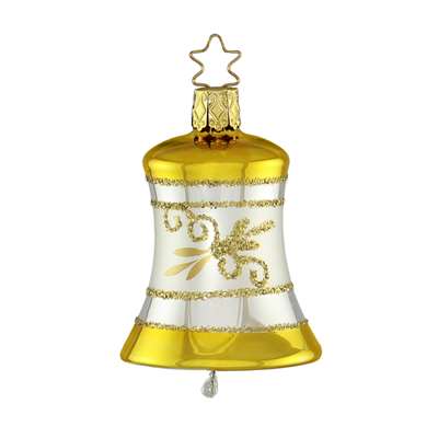 Inge Glas Silver Bell With Gold Top