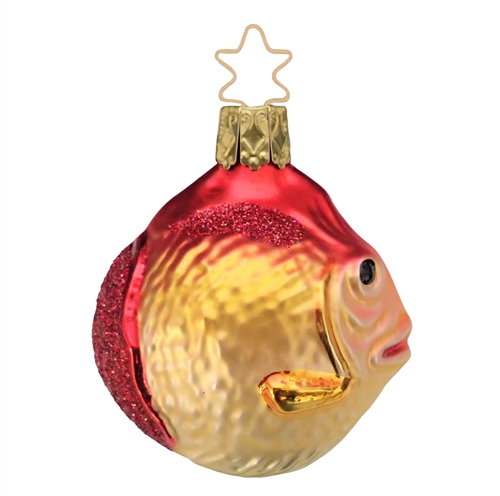 Inge Glas Puffer Fish Red Gold