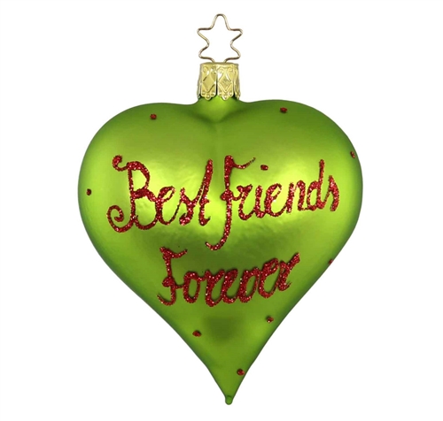 Inge Glas Green Best Friends Forever Heart