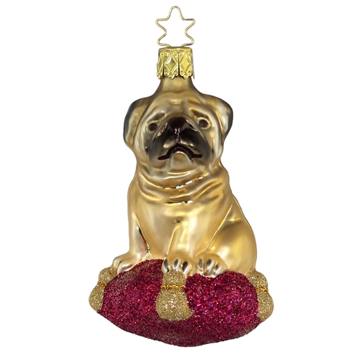 Inge Glas Pug Ornament