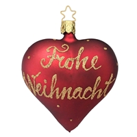 Inge Glas Red Frohe Weihnacht Heart