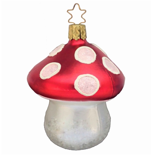 Inge Glas Red Large White Spots Mushroom