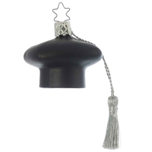 Inge Glas Graduate Cap With Silver Tassel