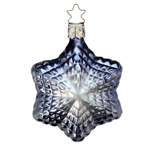 Inge Glas Elegant Dark Blue & White Star