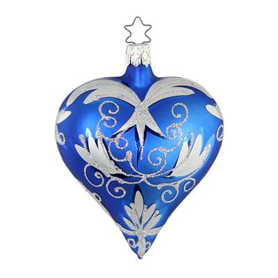 Inge Glas Brokat Heart Blue