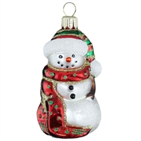 Snowman Multi-Colored Hat & Scarf