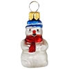 Mini Snowman Blue Hat