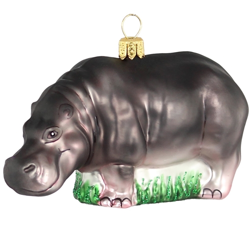 Large Hippo Ornament Safari Animal Hippopotamus
