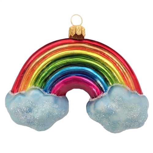 Rainbow In Clouds Ornament