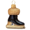 Vintage Black & Gold Figure Ice Skate