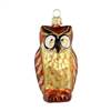 European Blown Glass Brown Owl